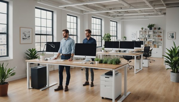 Bureau assis debout pour grand espace : boostez votre productivité !